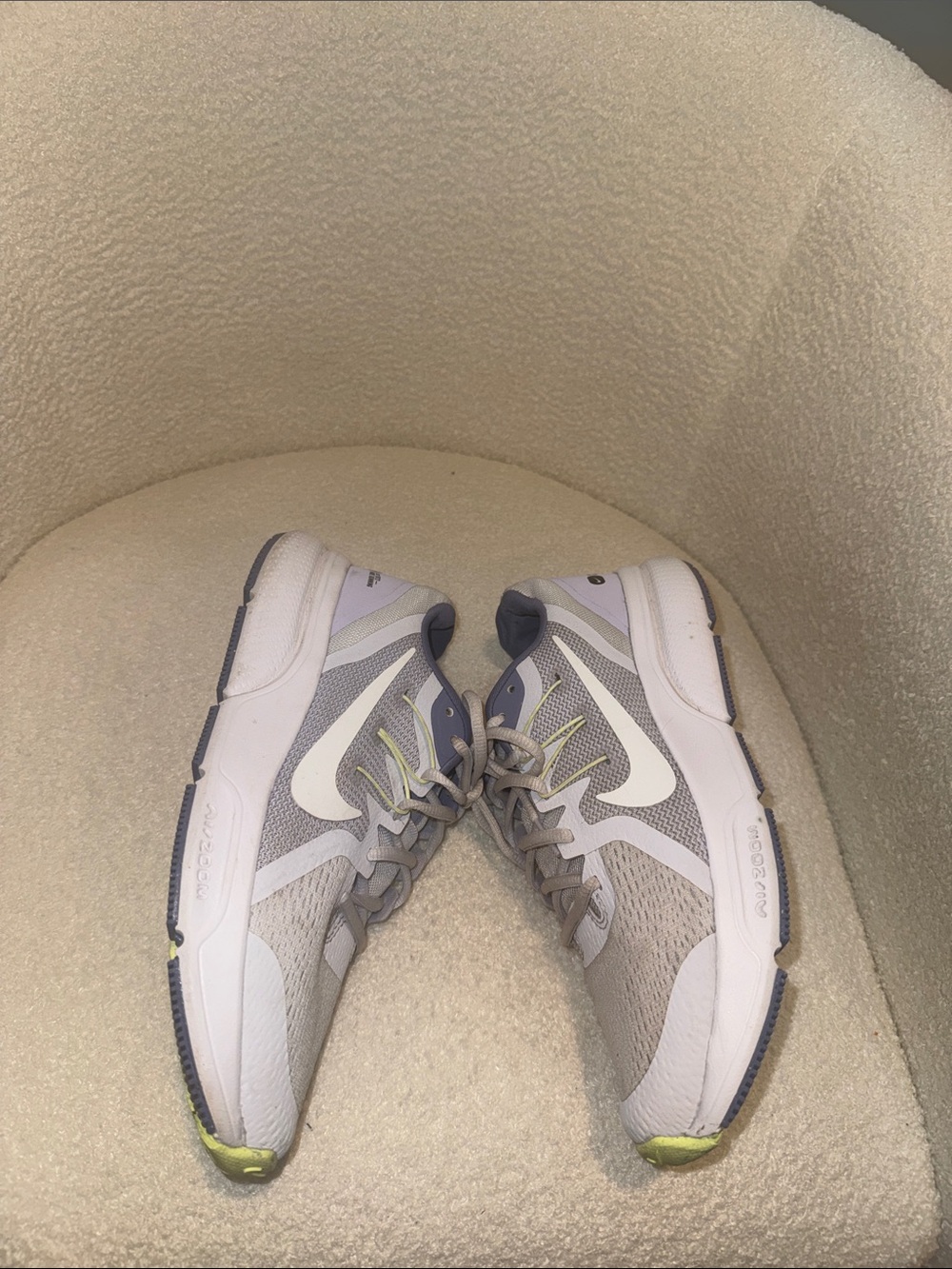 Nike Zoom Span Women's Gray & Lilac Running Sneakers - Picture 2 of 10